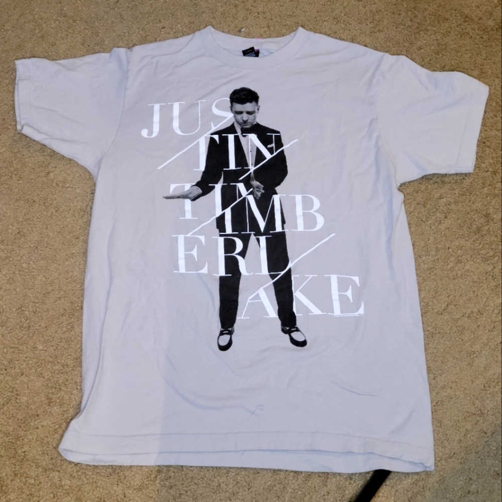 Justin Timberlake 2013-2014 medium  tultex concert t-shirt